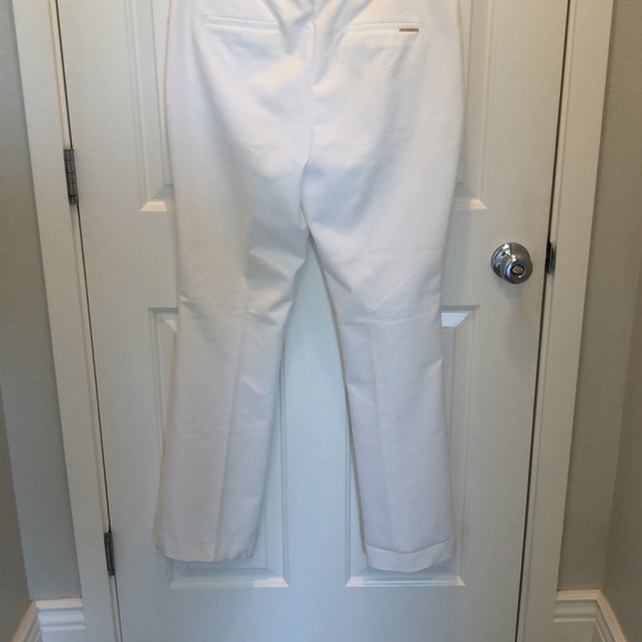 Anne Klein Women’s Classy White Gold Casual Classic Trousers Pants Size 10 - Picture 8 of 14